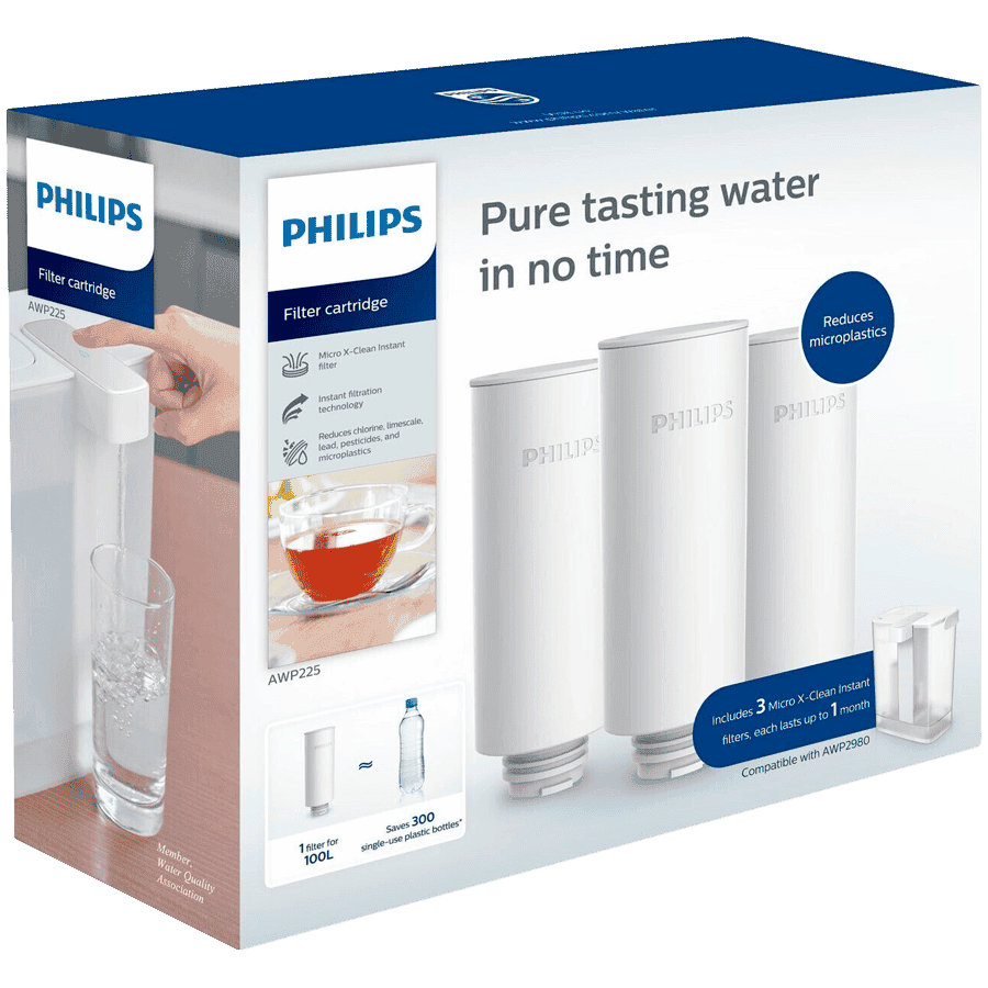 PHILIPS filter cartridge AWP225/31, Micro X-Clean Instant, 3 pcs