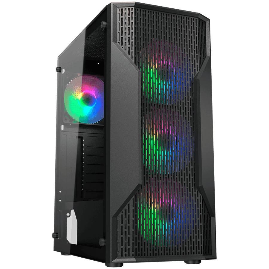 COUGAR MX110 RGB PC Case, Mid tower, Black