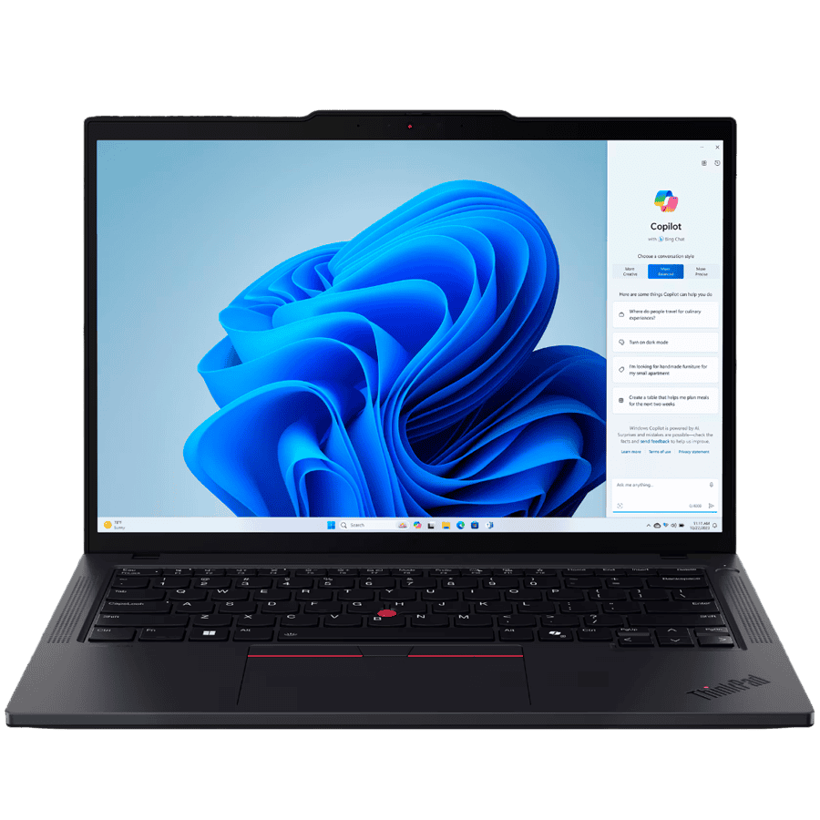 Lenovo ThinkPad T14 Gen 5 (1920x1200) IPS 400nits Anti-glare, Intel Core Ultra 7 155U, 16GB DDR5, 512GB SSD M.2, Intel integrated graphics, 2x USB 3.2, 2x USB 3.2 Type-C (THB-4), HDMI, RJ-45, 52.5Wh, Win 11 Pro, 3Yr