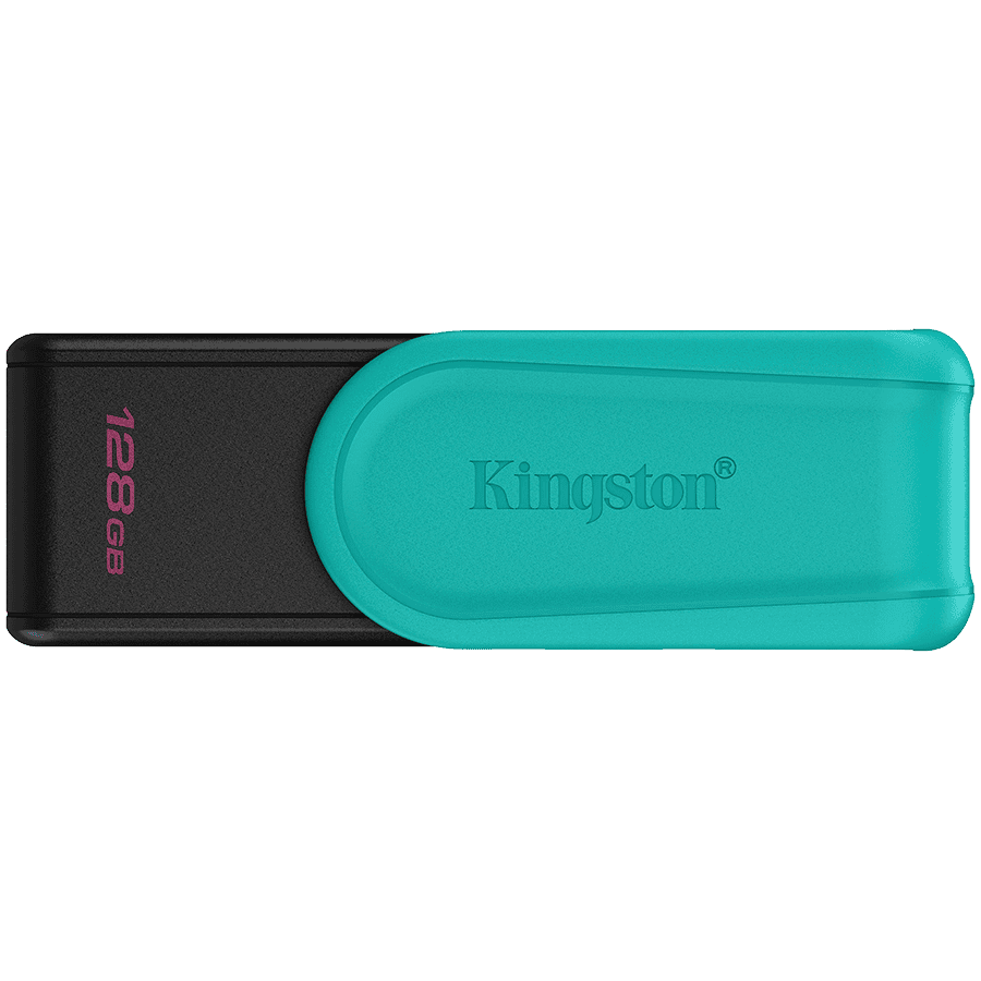 Kingston  128GB Portable USB 3.2 Gen 1 DataTraveler Exodia S (Black/Turquoise)