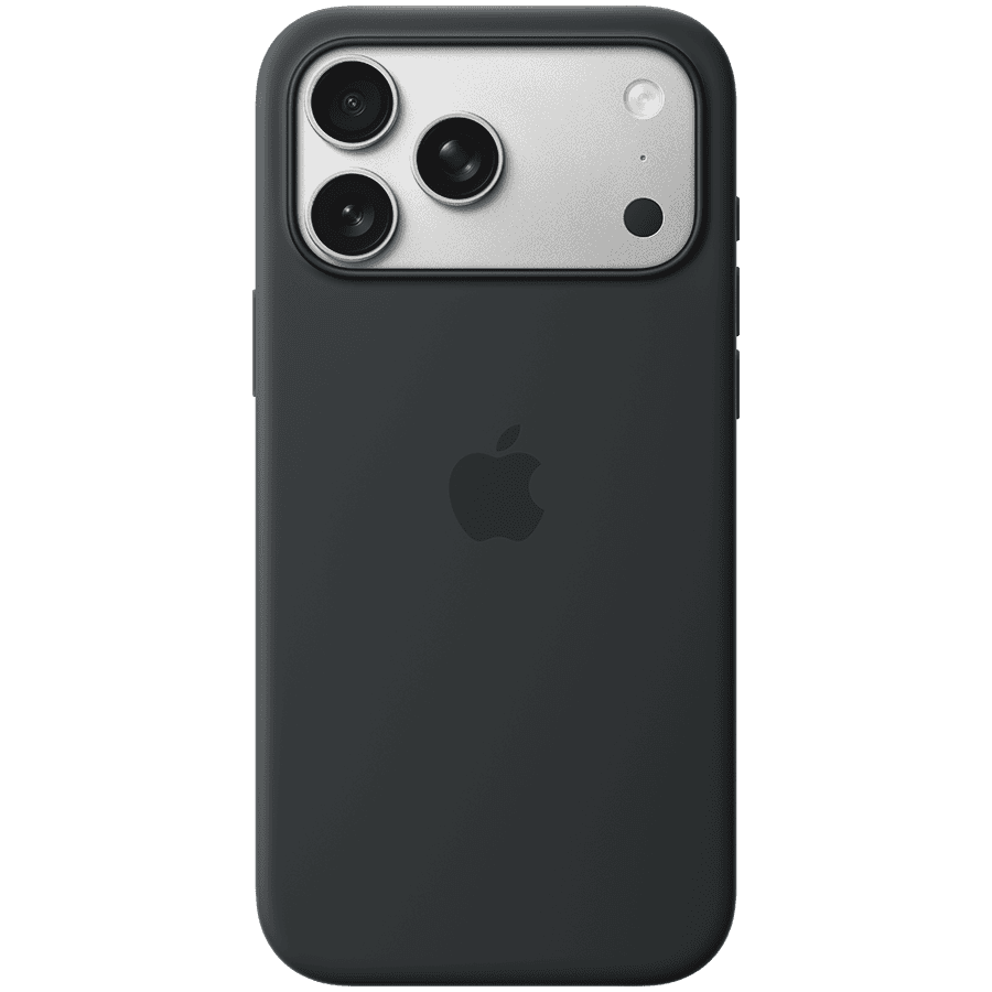 iPhone 17 Pro Max Silicone Case with MagSafe - Black,Model A3560