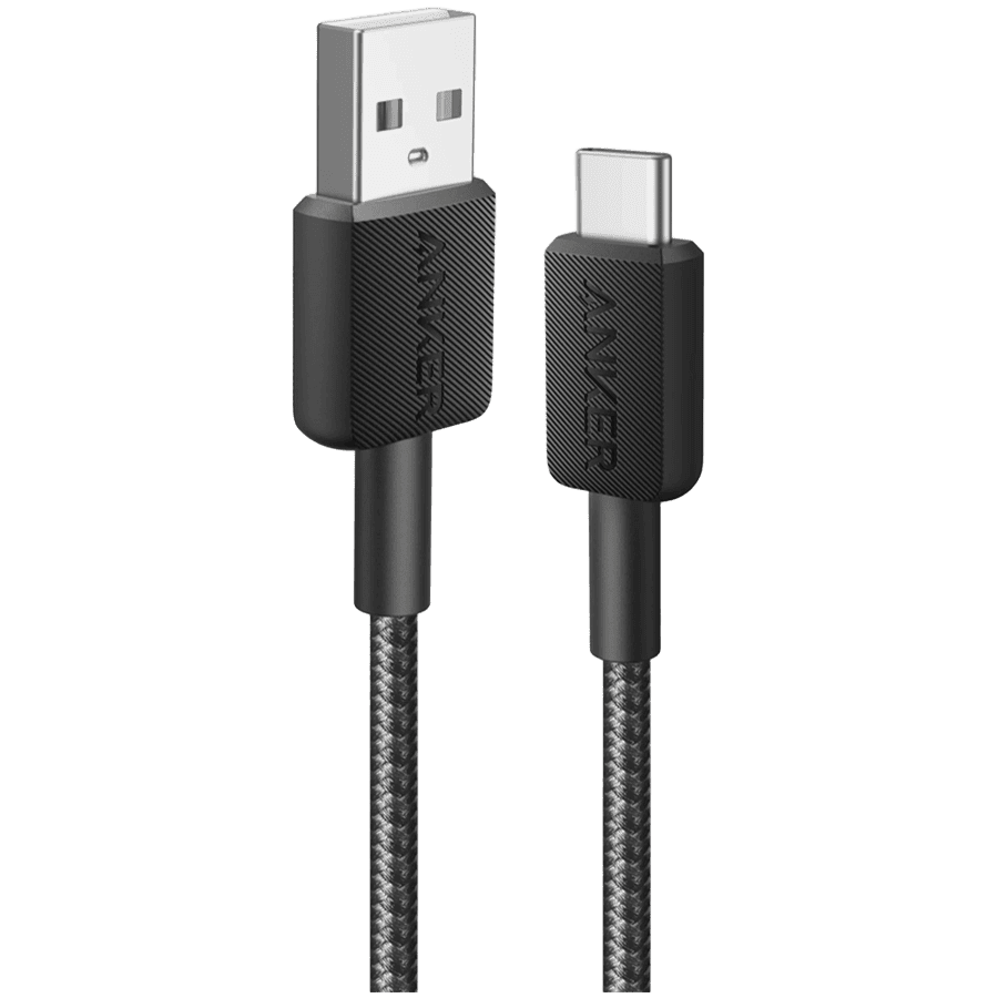 Anker 322 USB-A to USB-C Cable 90 cm Braided Black