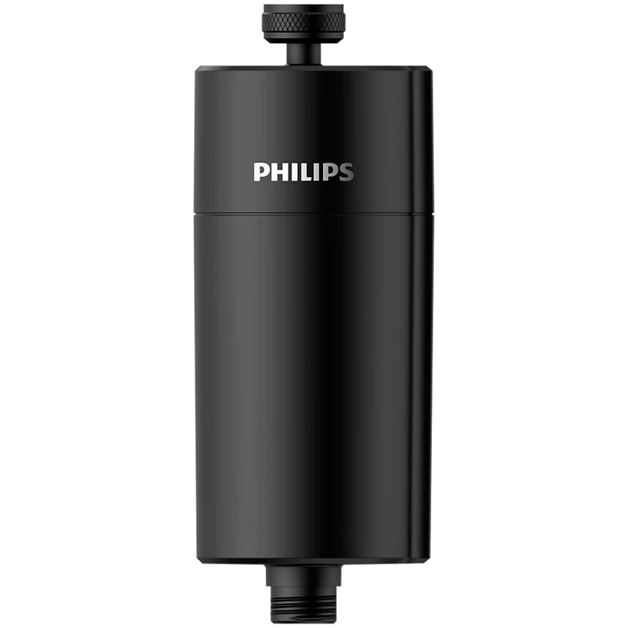 PHILIPS inline shower filter AWP1775BK/10, KDF, 8 L/min, black