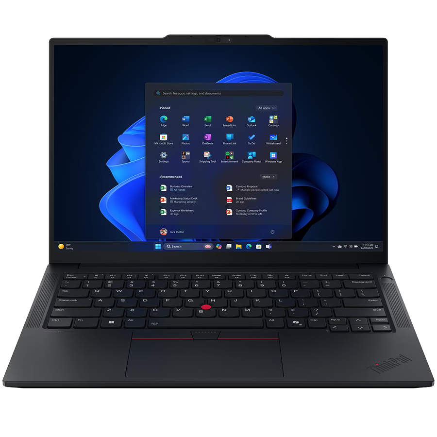 LENOVO ThinkPad E14 Gen 7, 14'' FHD IPS, Intel Core 7 255H, 16GB DDR5, 1TB SSD, 2xUSB-A, USB-C, HDMI, RJ-45, FHD Cam + Mic, WiFI 6E, BT5.3, FP, BH Kb, 64Wh, No OS, Black, 3Y