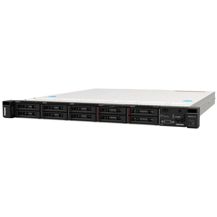 Lenovo ThinkSystem SR250 v3 Intel Xeon 6315P (4C 55W 2.8GHz),1x 32Gb TruDDR5 5600MHz (2Rx8) ECC UDIMM,SW RAID,4x3.5 backplane,800W Titanium,3yr Warranty