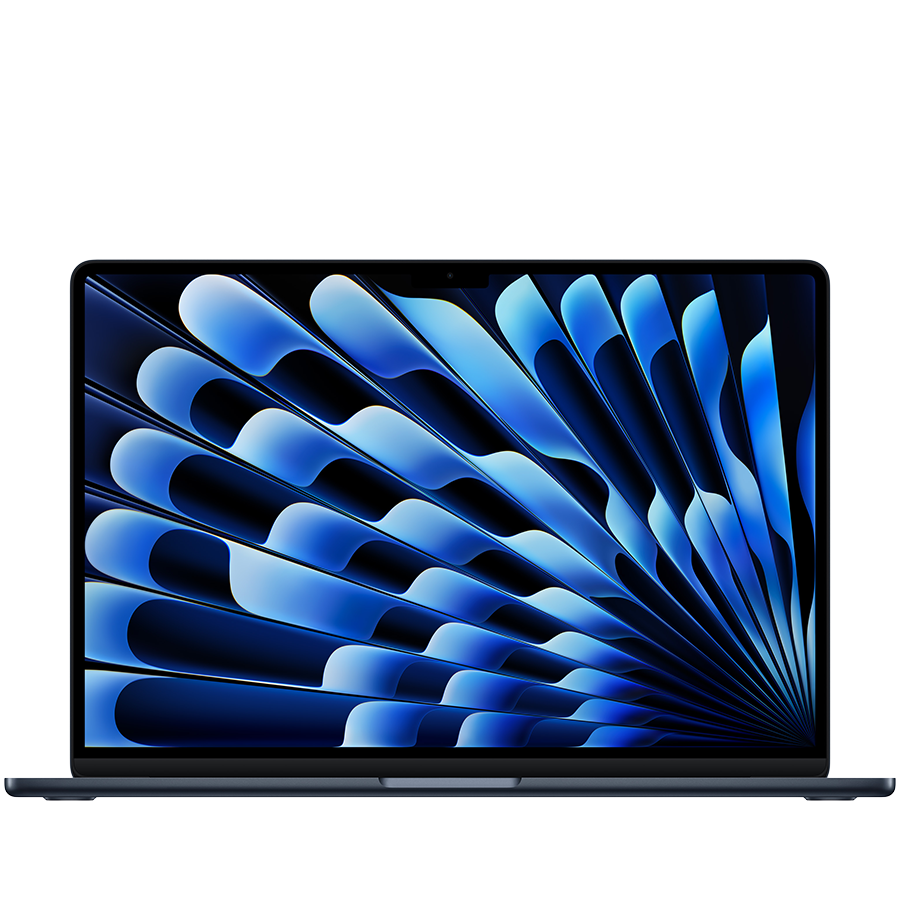 MacBook Air 15-inch,Midnight, Model A3448,M5 CHIP WITH 10C CPU, 10C GPU,16GB unified memory,35W Dual USB-C Power Adapter,512GB SSD storage, Two Thunderbolt 4 Ports,Touch ID,Liquid Retina display,Force Touch Trackpad, KEYBOARD-INT