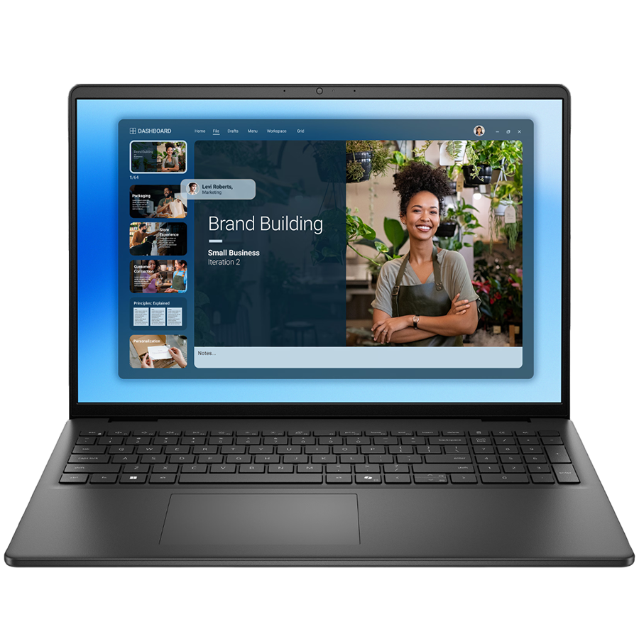 Dell 16 (DC16250) Intel Core 5 120U (10C, up to 5.0GHz), 16GB (2x8GB)  DDR5 5200MHz, 512GB PCIe NVMe SSD, 16.0