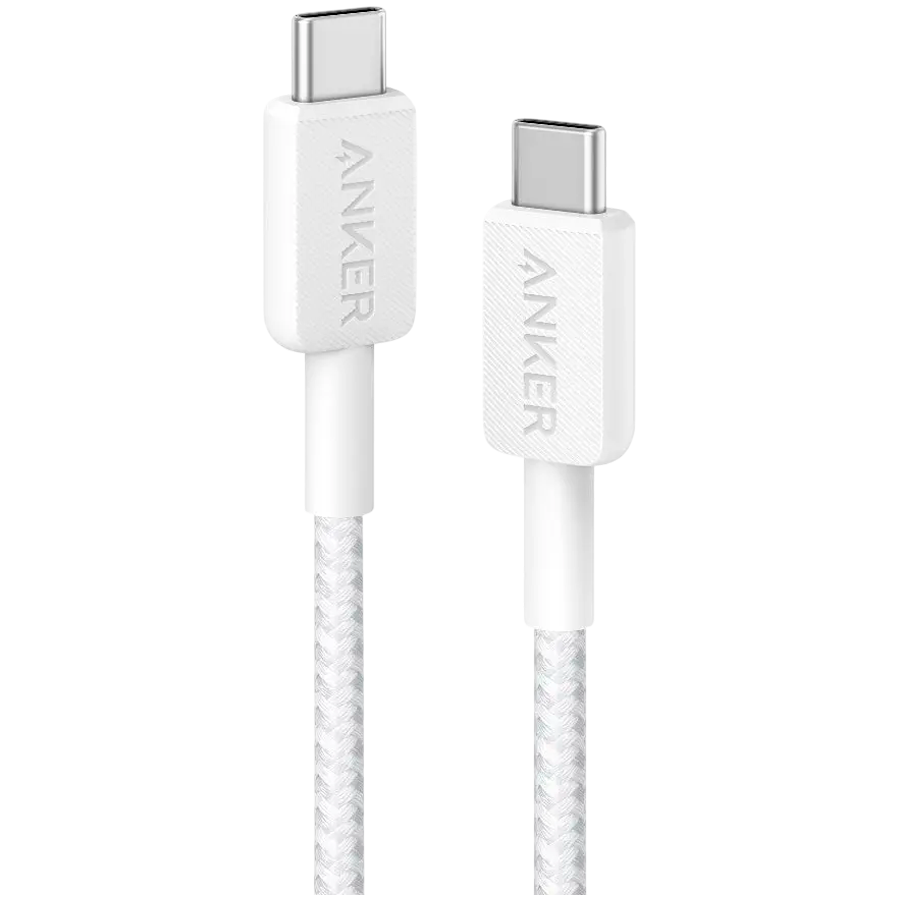 Anker 322 USB-C to USB-C Cable 90 cm Braided White